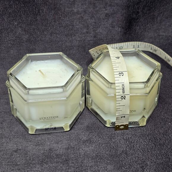 L'Occitane En Provence Scented Candle 3.5 oz Glass Jar Set of 2 - Picture 11 of 16